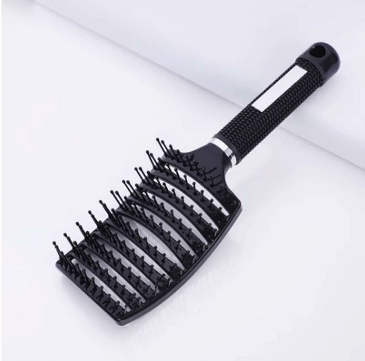 Popular hair salon curved hair smoothing comb (black)