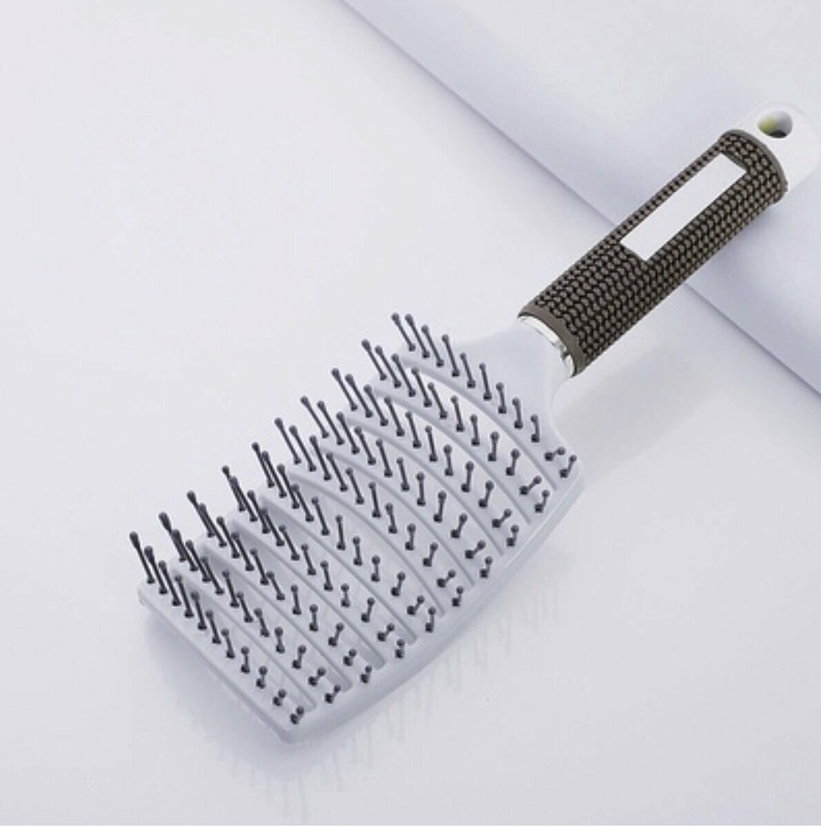 Popular hair salon curved hair smoothing comb (white)