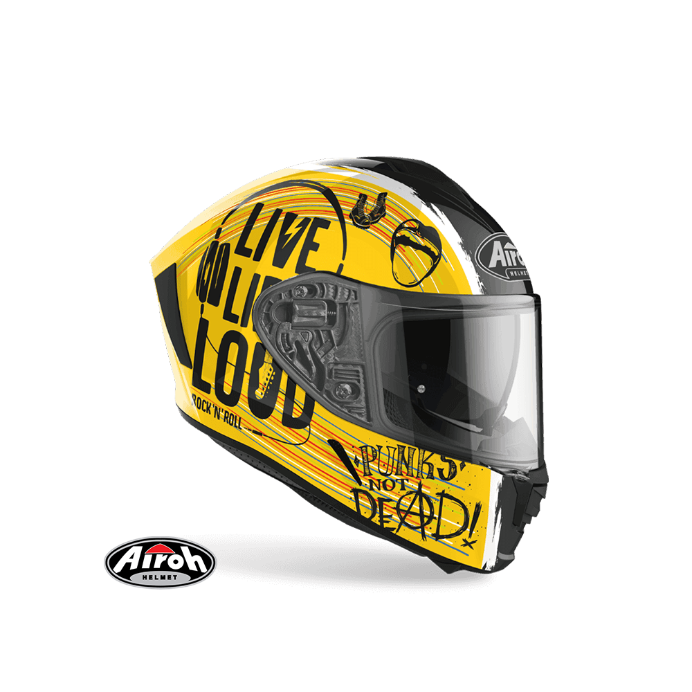 AIROH SPARK #3 彩繪 全罩式安全帽 黑黃