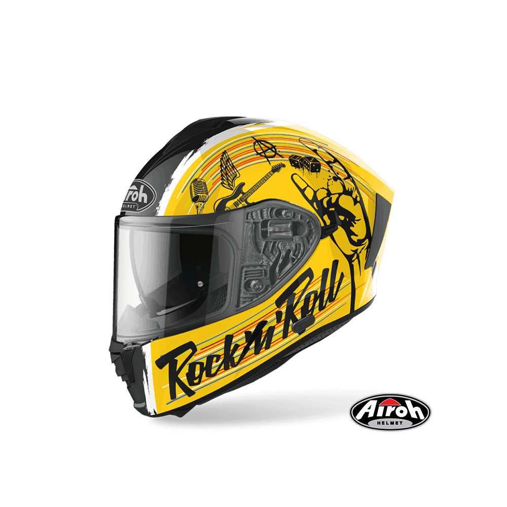 AIROH SPARK #3 彩繪 全罩式安全帽 黑黃