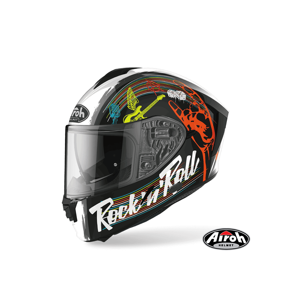 AIROH SPARK #3 彩繪 全罩式安全帽 黑白