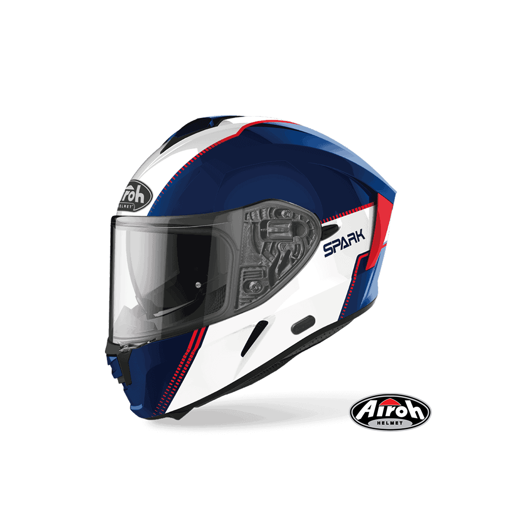 AIROH SPARK #2 彩繪 全罩式安全帽 藍白
