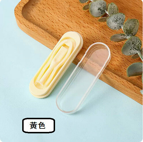 Popular contact lens wearing aid [yellow 2 pieces]