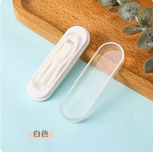 Popular contact lens wearing aid [white 2 pieces]