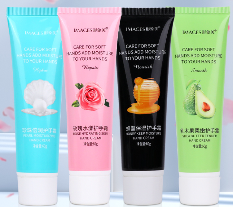 Hot style [4 pieces] hand cream (name: rose, honey, pearl, shea butter, single product: 60g/piece)