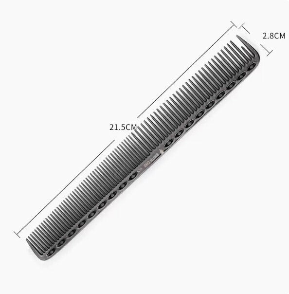 Popular comb (long glossy black)