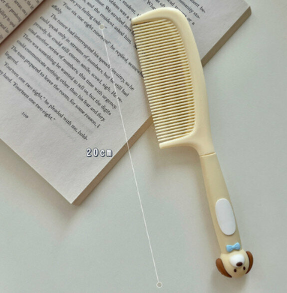 New home portable anti-static hair straightening comb (yellow gentleman dog)