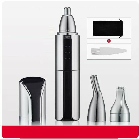 New electric shaving and eyebrow trimmer (electroplated silver)