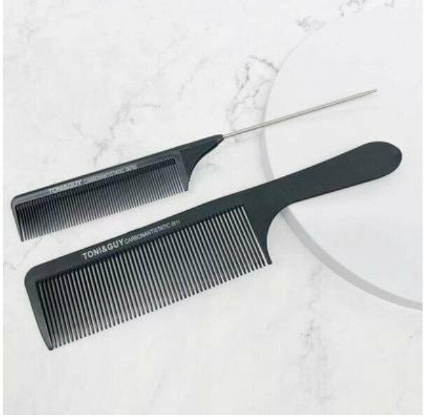 New hairdressing carbon steel comb (model 0611 + steel needle tip tail comb)