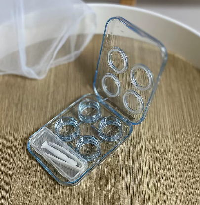 Hot selling contact lens case (Specification: as641 light blue [2 pairs])