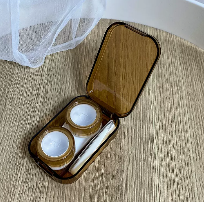 熱賣隱形眼鏡盒(規格:B46棕色)