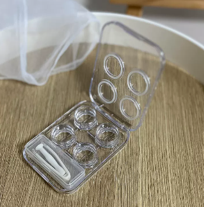 Hot selling contact lens case (specification: as641 transparent color [2 pairs])