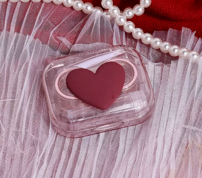 Hot selling contact lens case without lid and no twist lid (Specification: [Love] 1 piece)