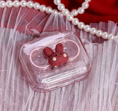 Hot selling contact lens case without lid and no twist lid (Specification: [Rabbit] 1 piece)