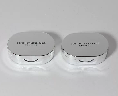 Hot Selling Contact Lens Care Storage Box Contact Lens Case (Specification: UV [Rose Gold 2 Pieces])