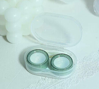 Hot selling contact lens transparent contact lens box (specification: green)
