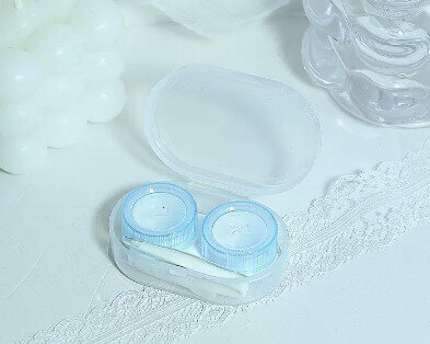 Hot Selling Contact Lens Transparent Contact Lens Box (Specification: Blue)