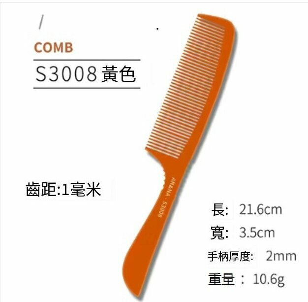 熱賣推邊梳（電木S3008款）