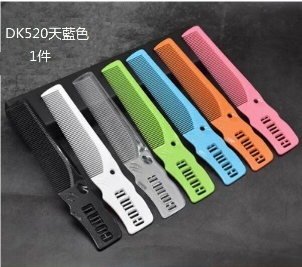 Hot selling push edge hair cutting comb (DK520 sky blue)