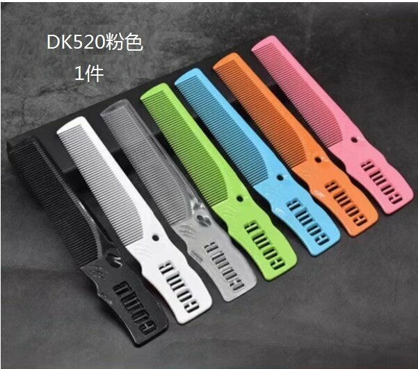 Hot selling push edge hair cutting comb (DK520 pink)