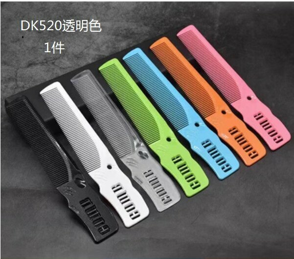 Hot selling push edge hair cutting comb (DK520 transparent color)