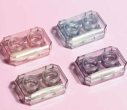 Hot selling all-in-one care box, simple contact lens box, portable contact lens companion box (specifications: (two random))