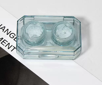 Hot selling no-twist cap contact lens box with multiple pairs of contact lenses (specification: B45 blue)