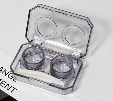 Hot selling no-twist cap contact lens box with multiple pairs of contact lenses (specification: B45 purple)