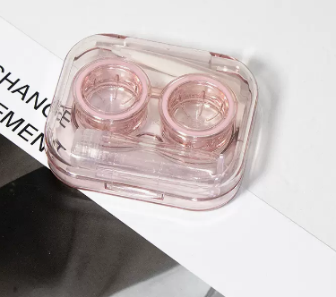 Hot selling no-twist cap contact lens box with multiple pairs of contact lenses (specification: as755 pink)