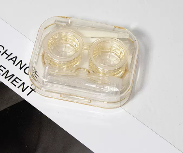 Hot selling no-twist cap contact lens box with multiple pairs of contact lenses (specification: as755 beige)
