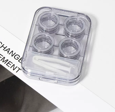 Hot selling no-twist cap contact lens box with multiple pairs of contact lenses (specification: as635 purple)