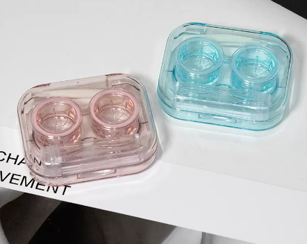 Hot selling no-twist cap contact lens box with multiple pairs of contact lenses (specifications: as755 blue green as755 pink)