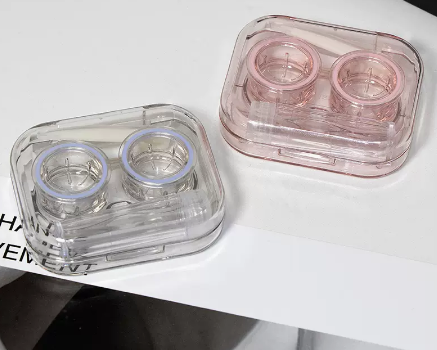 Hot selling no-twist cap contact lens box with multiple pairs of contact lenses (specifications: as755 purple + as755 pink)