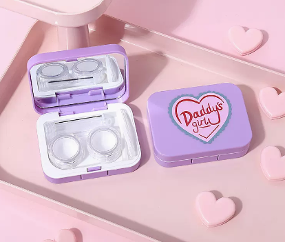 Hot selling contact lens case and contact lens case (Specification: A9056 Purple Good Girl)