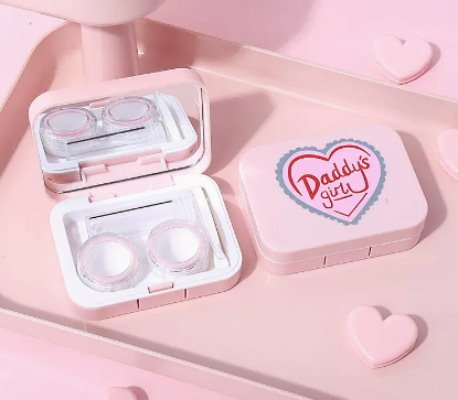 Hot selling contact lens case and contact lens case (Specification: A9056 Pink Good Girl)