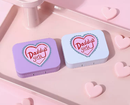 Hot Selling Contact Lens Case Color Contact Lens Case (Specification: A9056 [Purple + Blue] Good Girl)