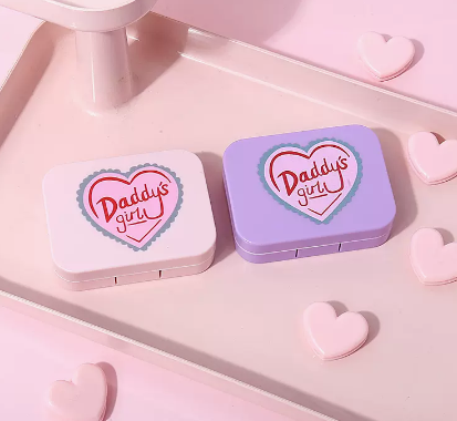 Hot Selling Contact Lens Case Color Contact Lens Case (Specification: A9056 [Purple + Pink] Good Girl)