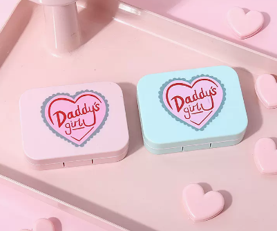 Hot Selling Contact Lens Case Color Contact Lens Case (Specification: A9056 [Green + Pink] Good Girl)