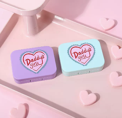 Hot Selling Contact Lens Case Color Contact Lens Case (Specification: A9056 [Purple + Green] Good Girl)