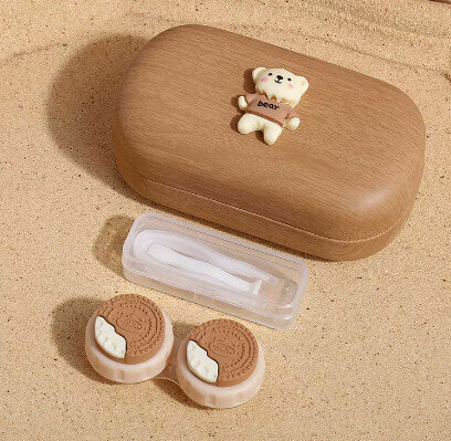 Hot Selling Contact Lens Case Color Contact Lens Case (Specification: Brown Outer Box-Oreo)