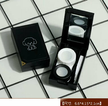 Hot Selling Contact Lens Case Color Contact Lens Case (Specification: CM007 Teddy-Black)
