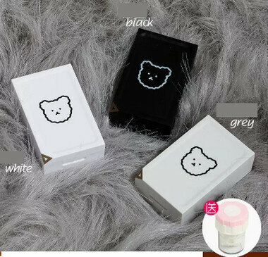 Hot selling contact lens case and contact lens case (Specification: CM007 Bear-[Full set of 3 pairs] Collect and purchase to get a cleaner)