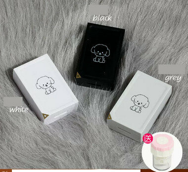 Hot-selling contact lens case and contact lens case (Specification: CM007 Teddy-[Full set of 3 pairs] Collect and purchase free lens cleaner])