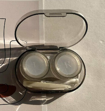 Hot selling contact lens case and contact lens case (specification: B47 gray)