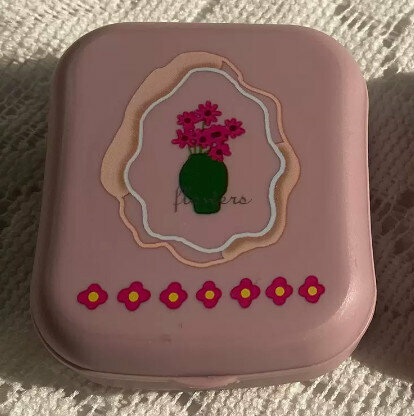 Hot selling contact lens case and contact lens case (specification: as352 light pink multiple flowers)