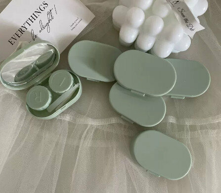 Hot selling contact lens case and contact lens case (specification: kj286 green)