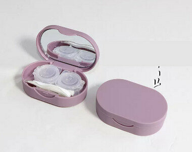 Hot Selling Contact Lens Case Color Contact Lens Case (Specification: CM-011 Silicone [Purple Purple]])