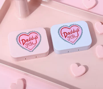 Hot Selling Contact Lens Case Color Contact Lens Case (Specification: A9056 [Pink + Blue] Good Girl)