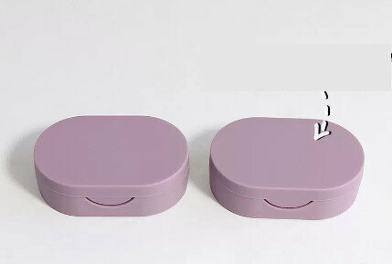 Hot selling contact lens case and contact lens case (specification: CM-011 silicone [2 pieces of Bobo Purple])