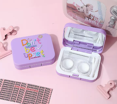 Hot selling contact lens case and contact lens case (specification: A9056 purple, don’t be angry)